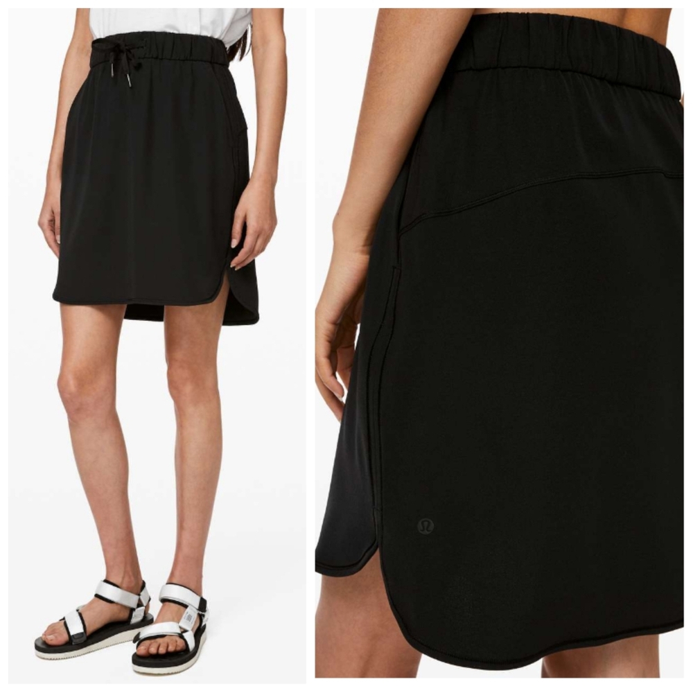 Lululemon On The Fly Skirt Black Women's 4 Athletic Wear Athleisure Fan Favorite - Picture 2 of 10